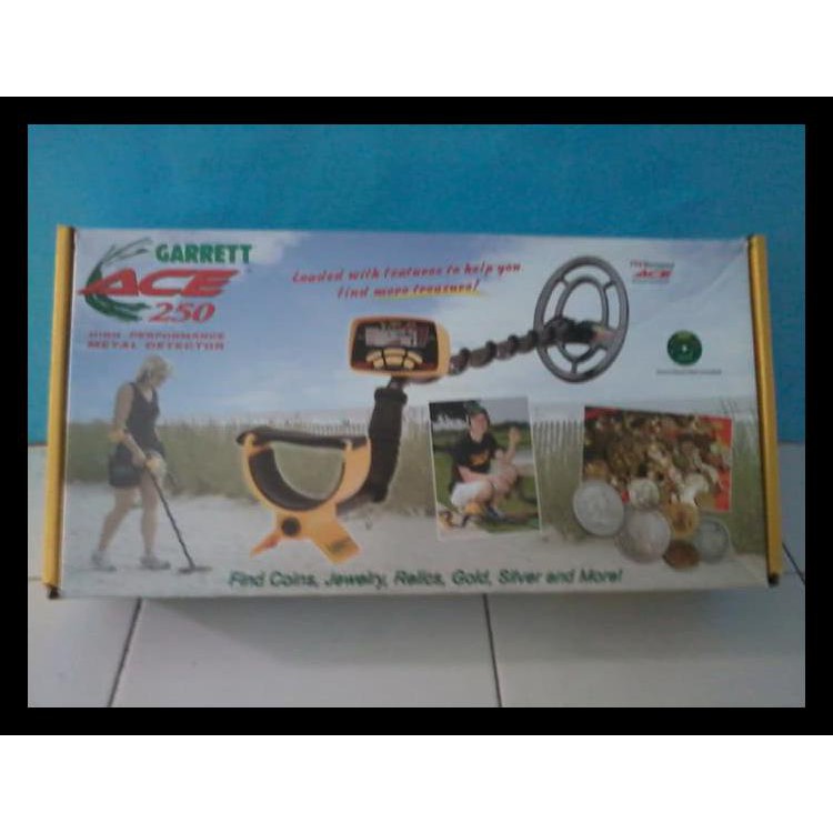 GARRETT ACE 250 - GOLD METAL DETECTOR - METAL DETEKTOR - DETEKTOR EMAS KODE 494