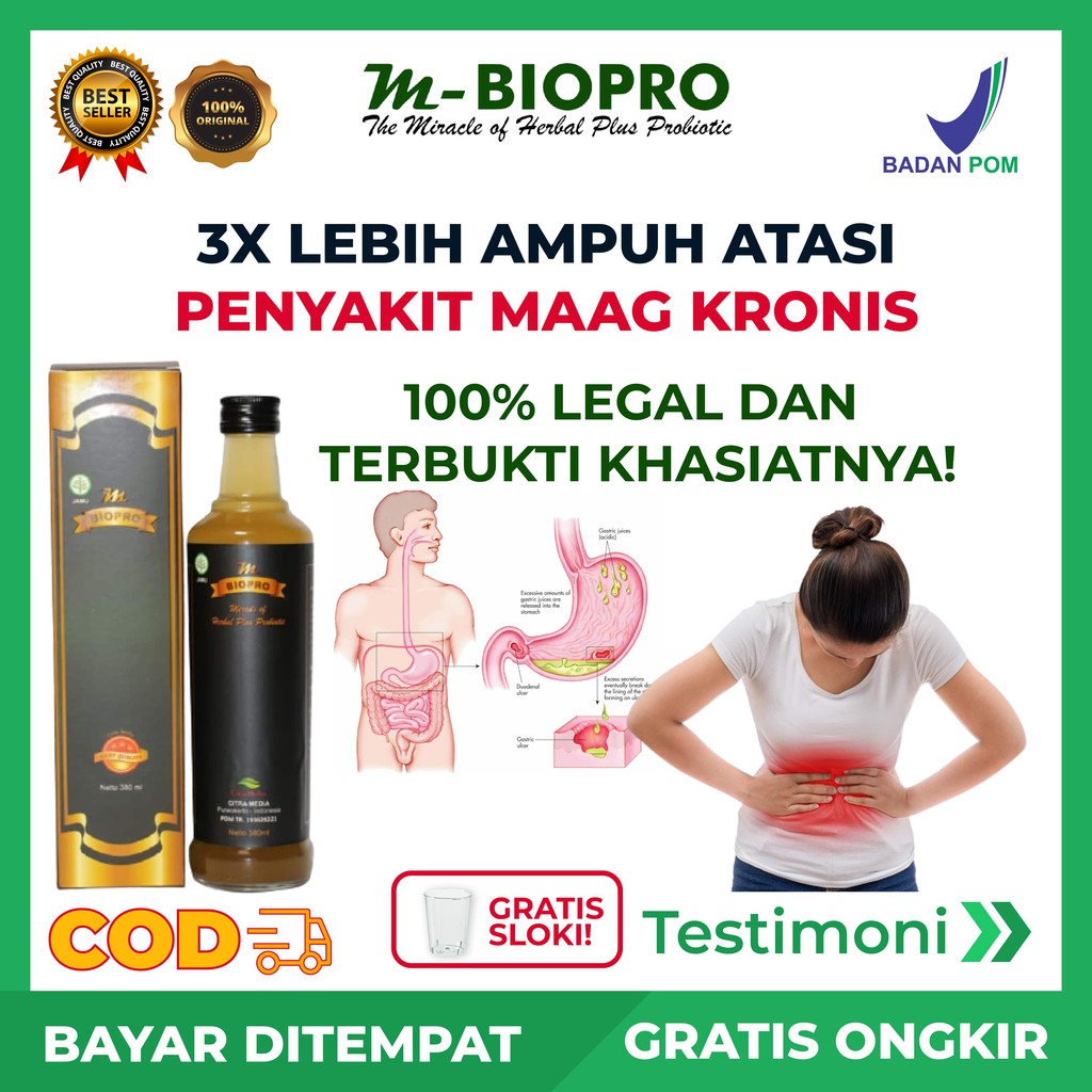M BIOPRO MADU ASLI AMPUH OBAT MAAG KRONIS MAAG AKUN ASAM URAT ORIGINAL BPOM