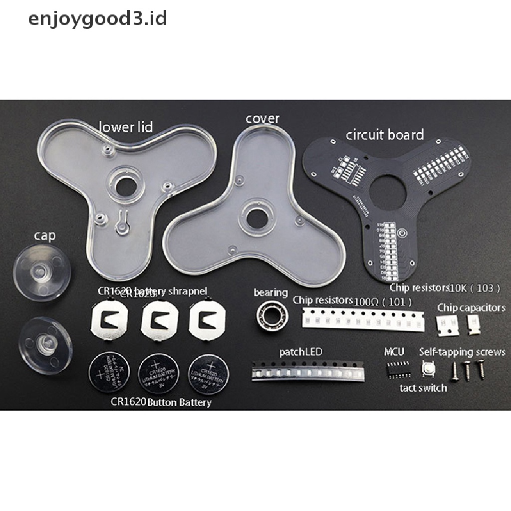 (Rready Stock) Set Manufaktur Giroskop LED Elektronik DIY (ID)