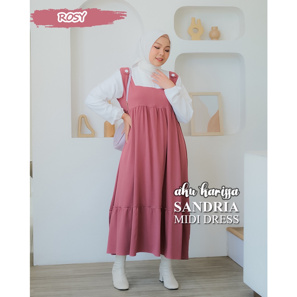 Sandria Midi Dress ORI AKU KARISSA Bahan ITY Crepe