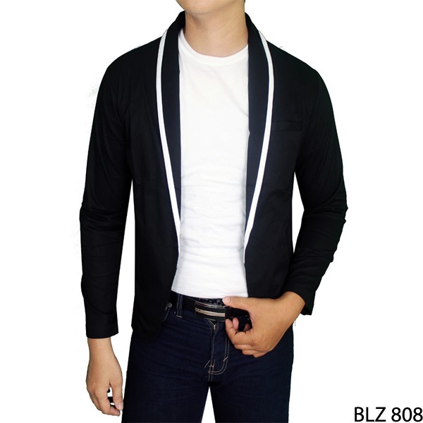 Casual Suit Blazers Katun Hitam – BLZ 808