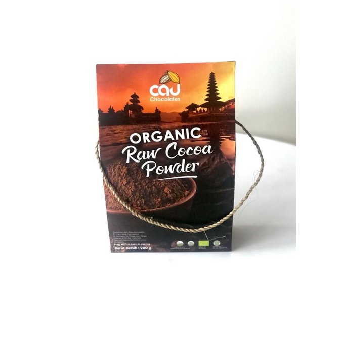 

Cau Chocolate, Organic Raw Cacao Powder 200gr TERLARIS TERPERCAYA ORIGINAL