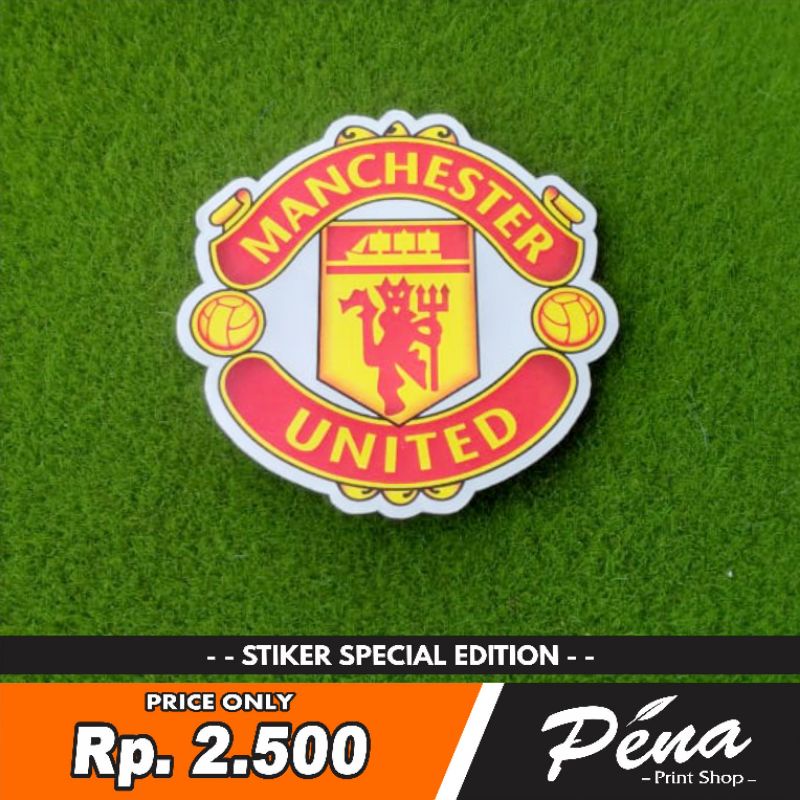 

Sticker Stiker Bola Manchester United Liga Inggris