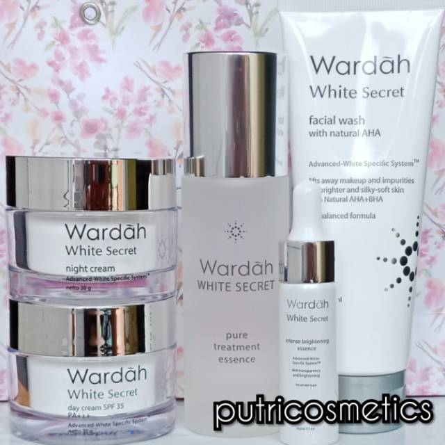 Wardah Paket Crystal Secret / White Secret Series 5 produk