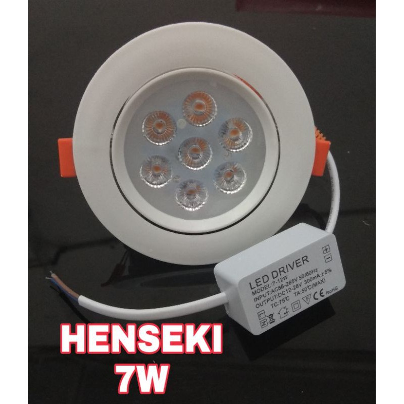 Lampu Downlight LED 7W 7Mata HENSEKI