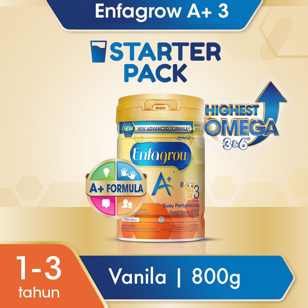 Enfagrow A+ 3 Vanila/Madu - 800g - Susu Formula Pertumbuhan Batita