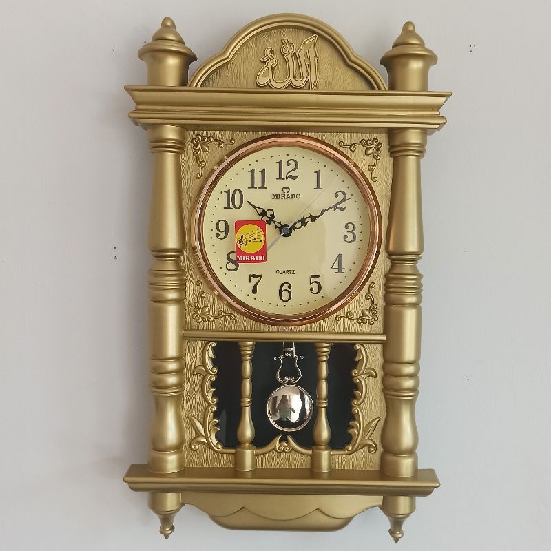 jam dinding bandul bunyi perjam mirado besar 913