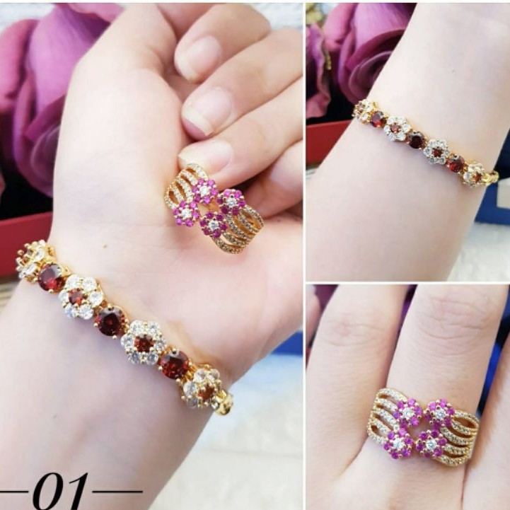 Xuping Set Gelang dan Cincin Gc753