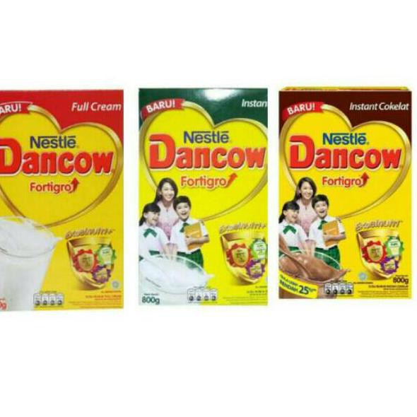 

[Terhebat se-RI] Dancow Fortigro full Cream / instant putih /coklat 800g