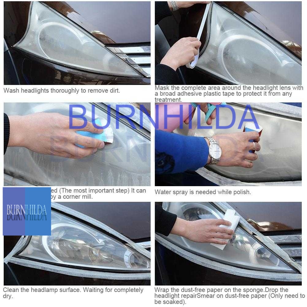 pembersih Lampu Mobil Headlight Polish 30ml Car Headlamp Headlight Lens Restorer Repair Liquid Polish Cleaning Tool 30ML accesoris motor mobil burnhilda