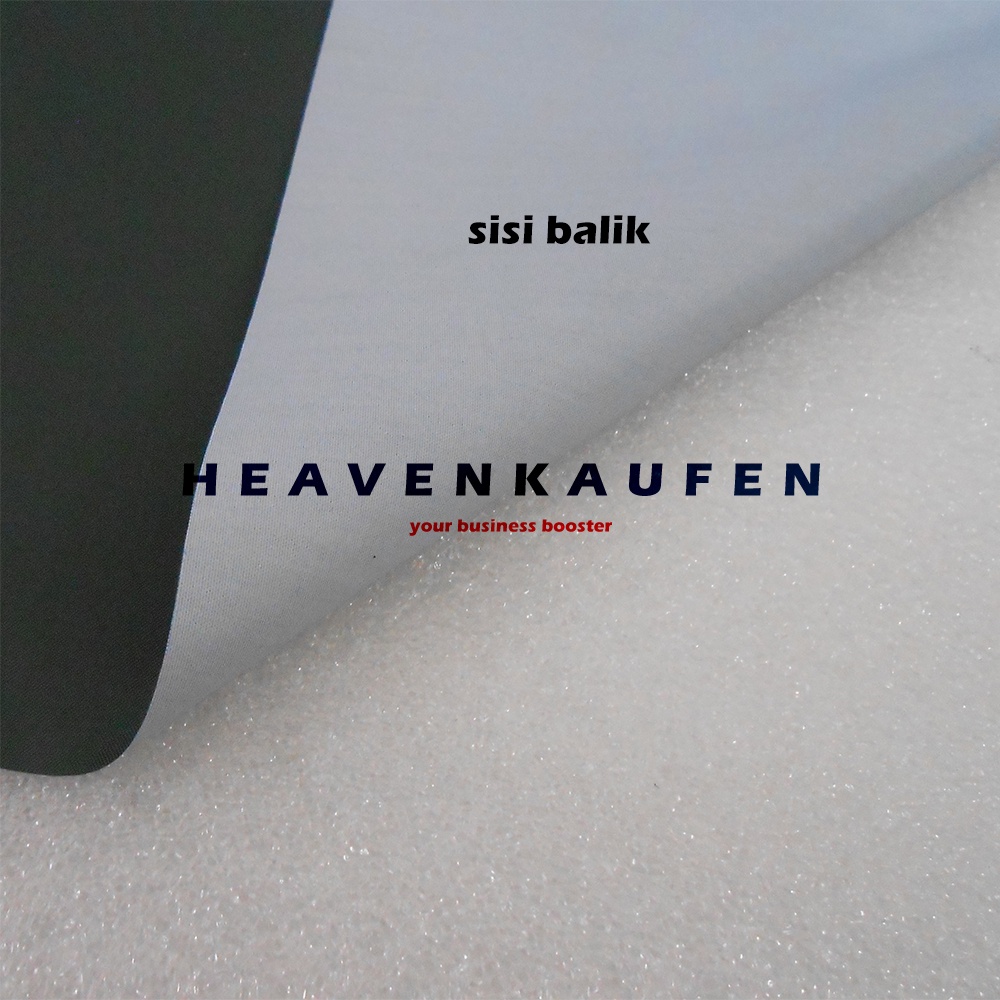 Parasut Anti Air Waterproof Warna Abu Sangat Gelap Dark Grey Coating Milky PU Untuk Tenda Jas Hujan Rain Cover Dll Meteran