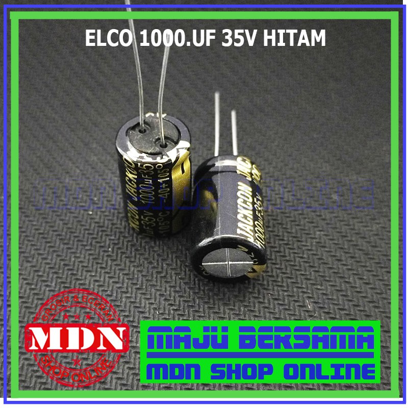 Elco 1000uf 35v - kapasitor 1000uf 35v BAGUS