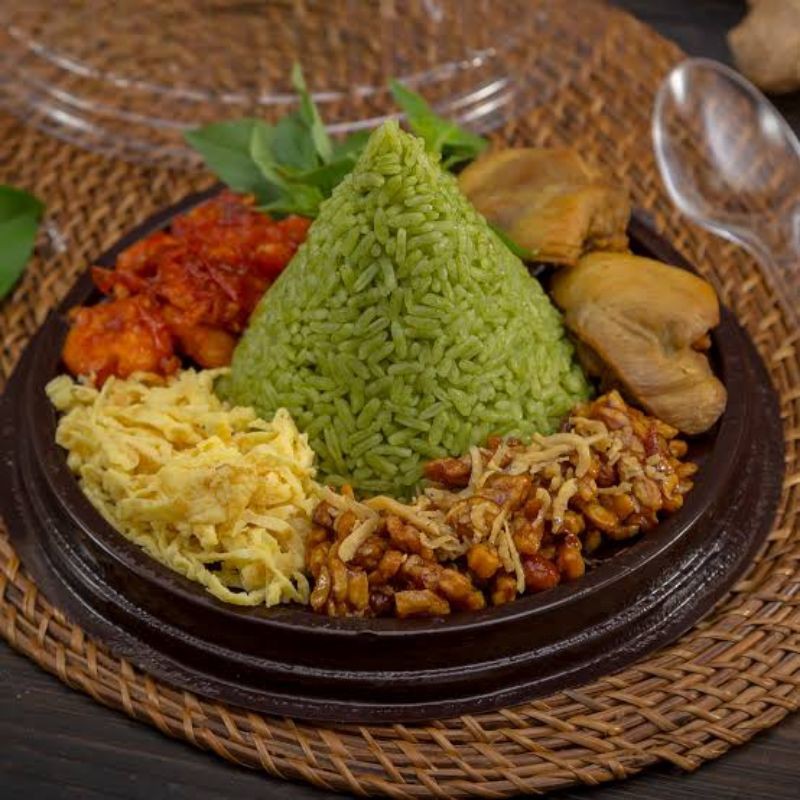 

Tumpeng Mini Nasi Pandan Halal Murah Higienis