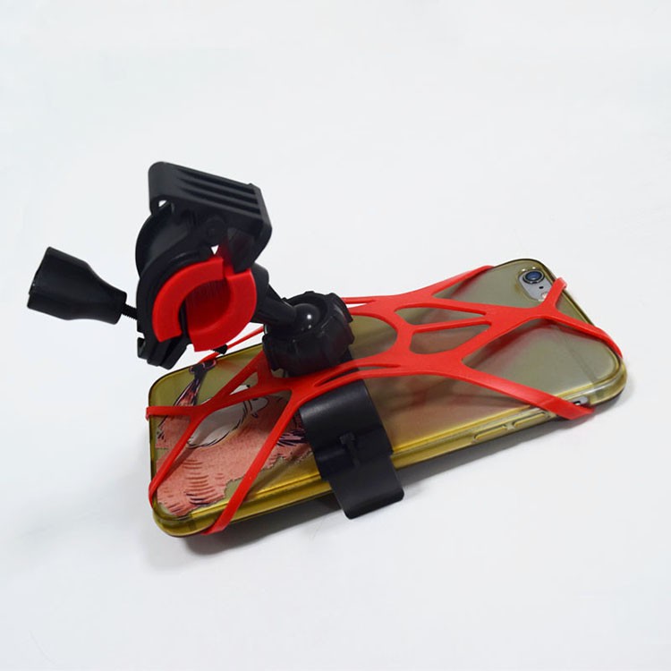 Holder HP sepeda motor murah / dudukan hp Sepeda motor 360 derjata / tempat hp di sepeda motor-hitam