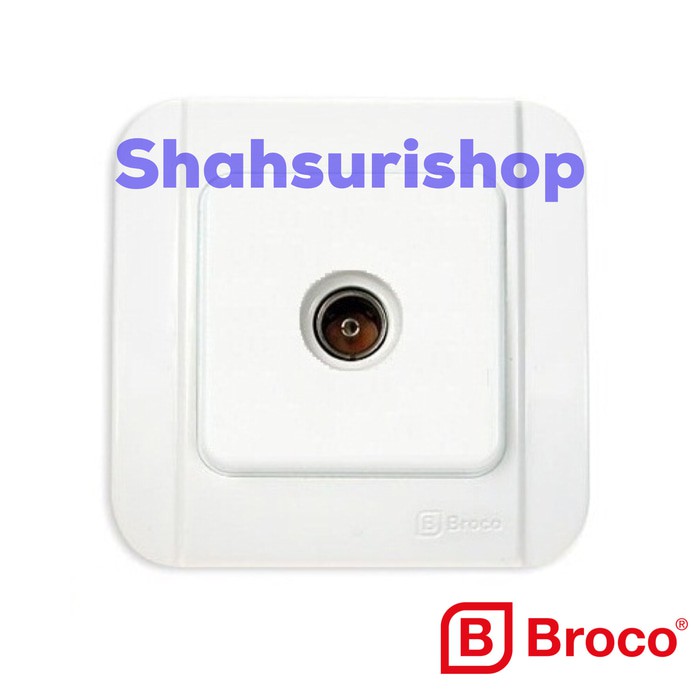 STOP KONTAK TV SOCKET BROCO GALLEO OUTLET TV INBOW G183-55S PUTIH