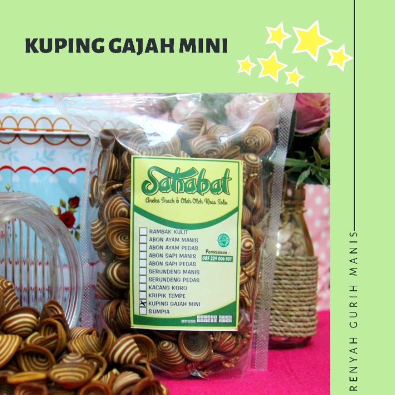 

Kuping Gajah Mini Sahabat 200 gr