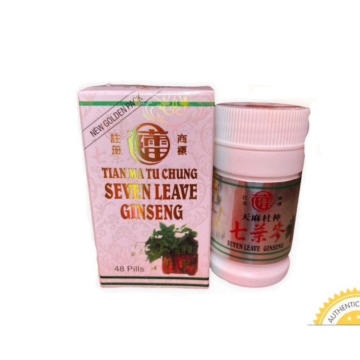 Botol Plastik - Tian Ma Tu Chung Seven Leave Ginseng