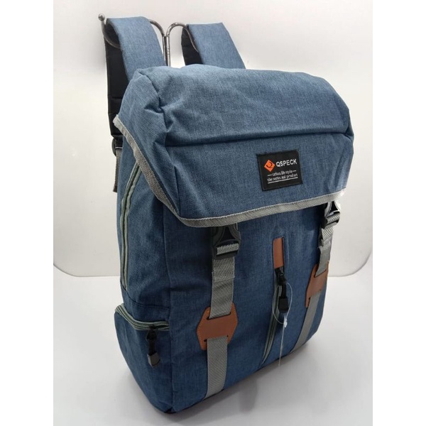 Tas Ransel Denim Ospect 02 Model Tutup
