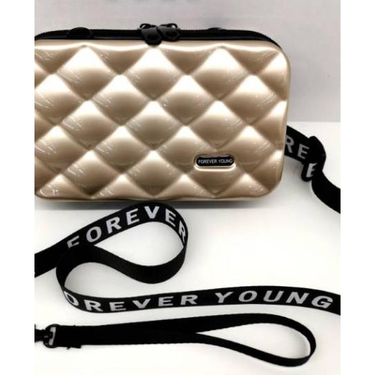 ✅ Qň¤3 Tas selempang koper mini Forever Young/Forever Love bubble !!