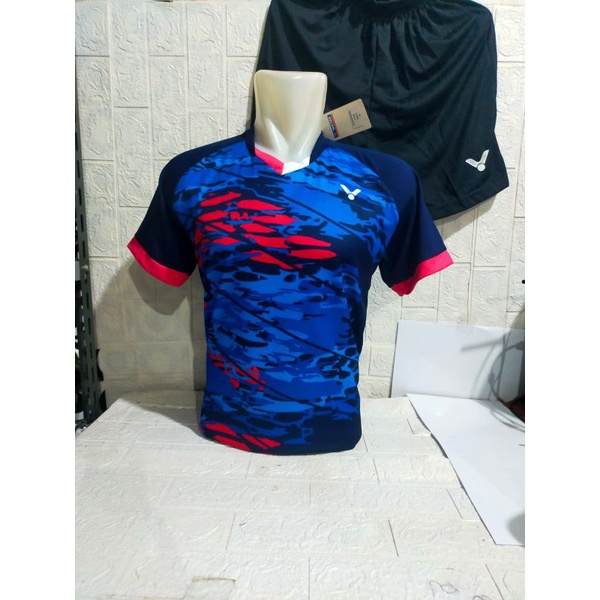 BAJU SETELAN BADMINTON DEWASA VICTOR V141/JERSEY BULUTANGKIS