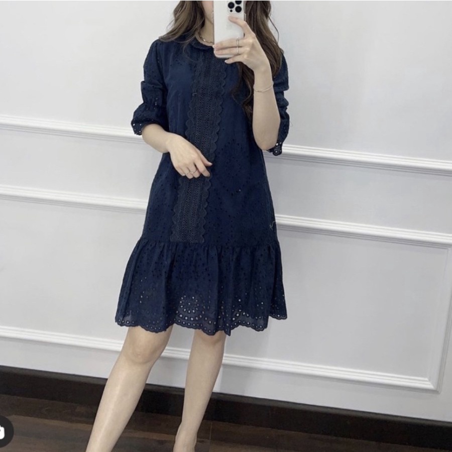 CASUAL MINI BRUKAT DRESS KOREAN FASHION NEW COLLECTION ALL SIZE PREMIUM