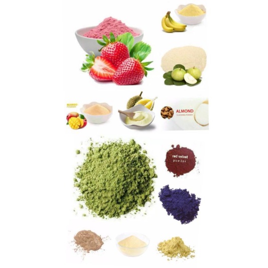 

FLAVOUR POWDER 25GR - BUBUK PERISA BIANG MURNI TANPA GULA - SERBUK FLAVOR ANEKA RASA HALAL MUI