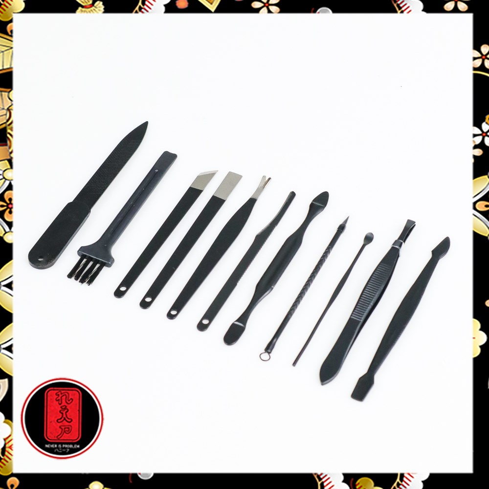 Set Gunting Kuku Manicure Nail Clippers Pedicure Kit 16 in 1 - TCT16 - Dark Gray