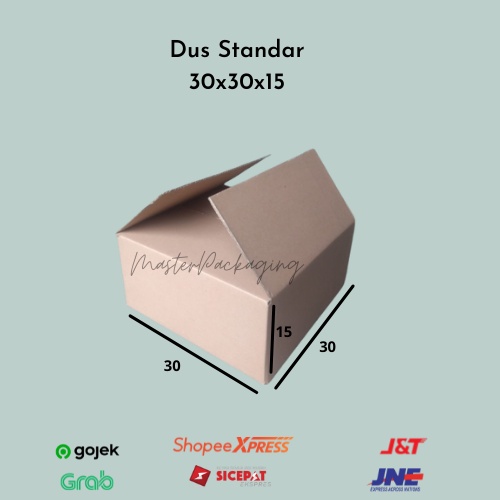

Kardus/Dus Packaging/Box Baru Polos B flute uk. 30x30x15 cm