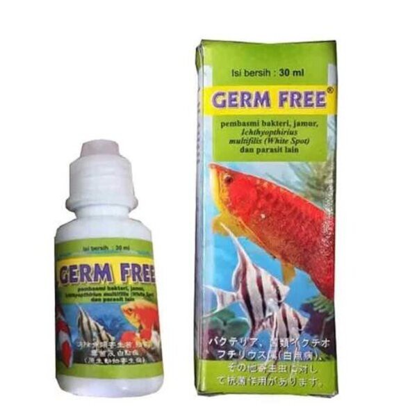 Germ Free 30ml Obat Pembasmi Jamur Bakteri Parasit Ikan Hias Air Tawar