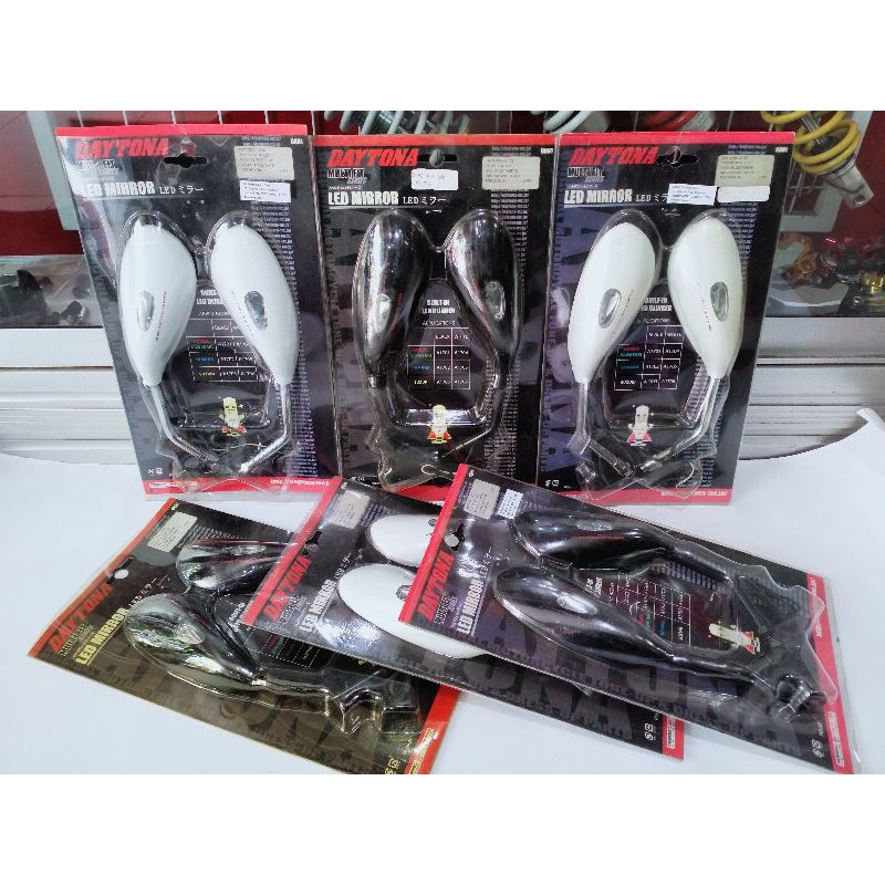 SPION HONDA YAMAHA SUZUKI DAYTONA LED MIRROR