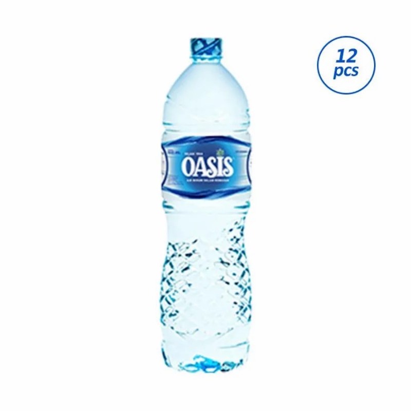 

OASIS Air Mineral Kemasan Gelas Ekonomis 1.5L [1 Dus x 12 Pcs]