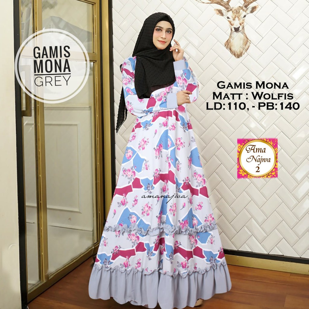 GAMIS MONA MATT WOLFIS BY AMA NAJWA 2