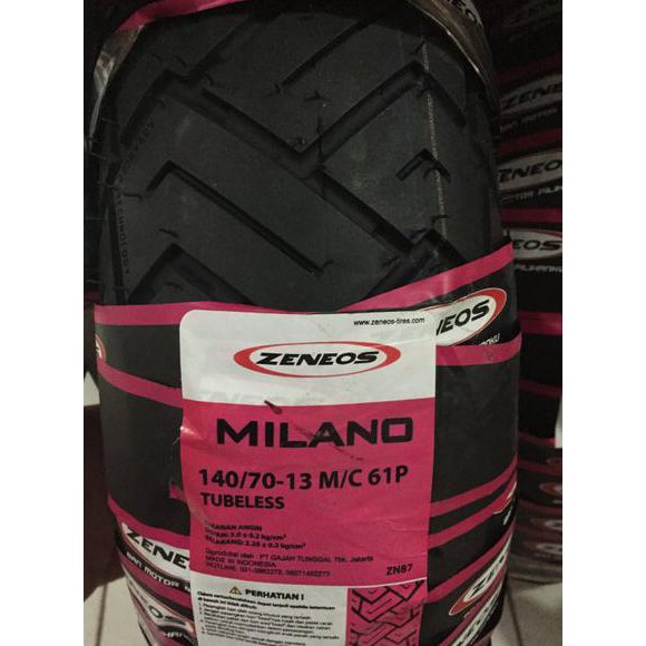 Ban Nmax Zeneos 140-70-13 Milano Zn87