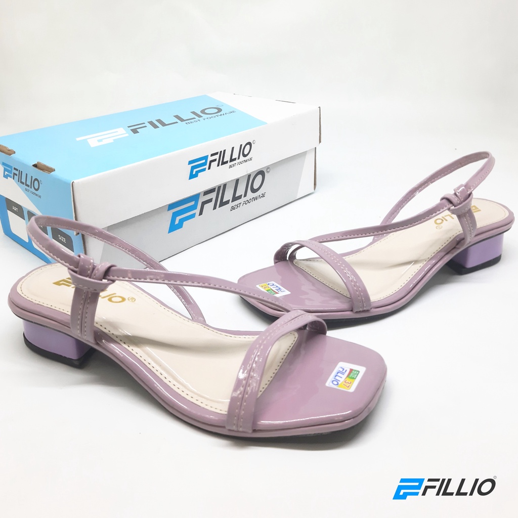 Sandal Heels Tali Wanita 3cm Terbaru Fillio K09