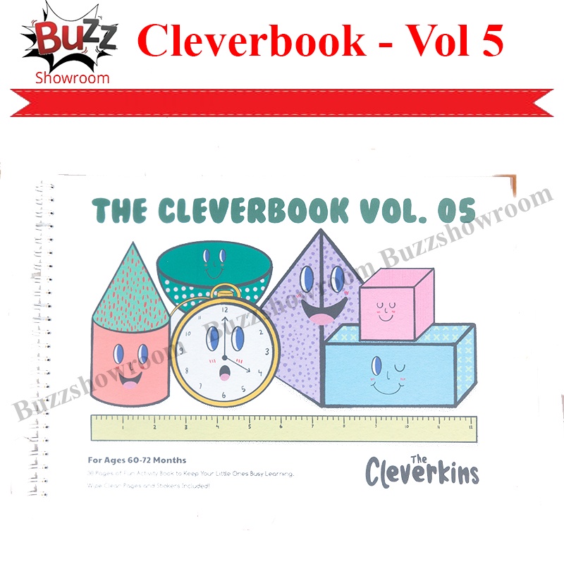 Buku Edukasi Anak Bayi Cleverbook Vol 5 60-72 bulan Cleverkins Inggris