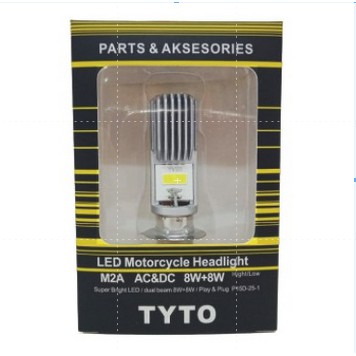 Lampu UTAMA MOTOR LED TYTO H6 M2A AC/DC ORIGINAL