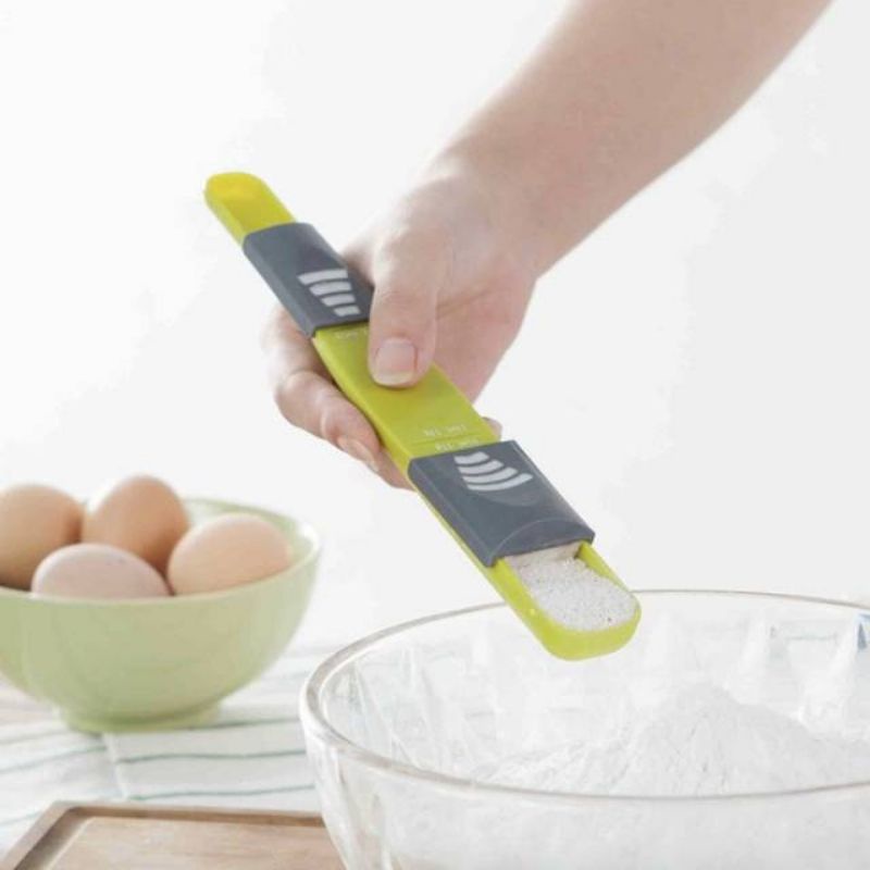 SENDOK TAKAR GESER SLIDING MEASURING SPOON FOOD SPOONS SERBAGUNASENDOK SEHAT