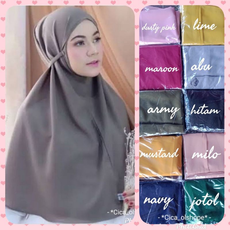 kerudung bergo jumbo