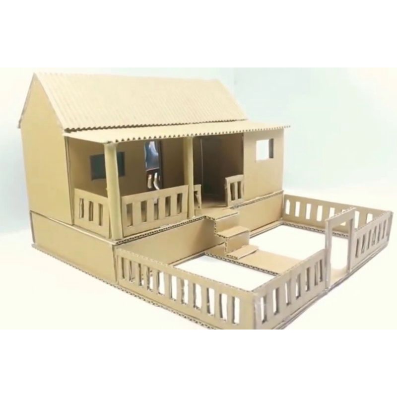 Rumah adat betawi kardus limited editions... prakarya kardus / mainan edukasi / kerajinan tangan kar