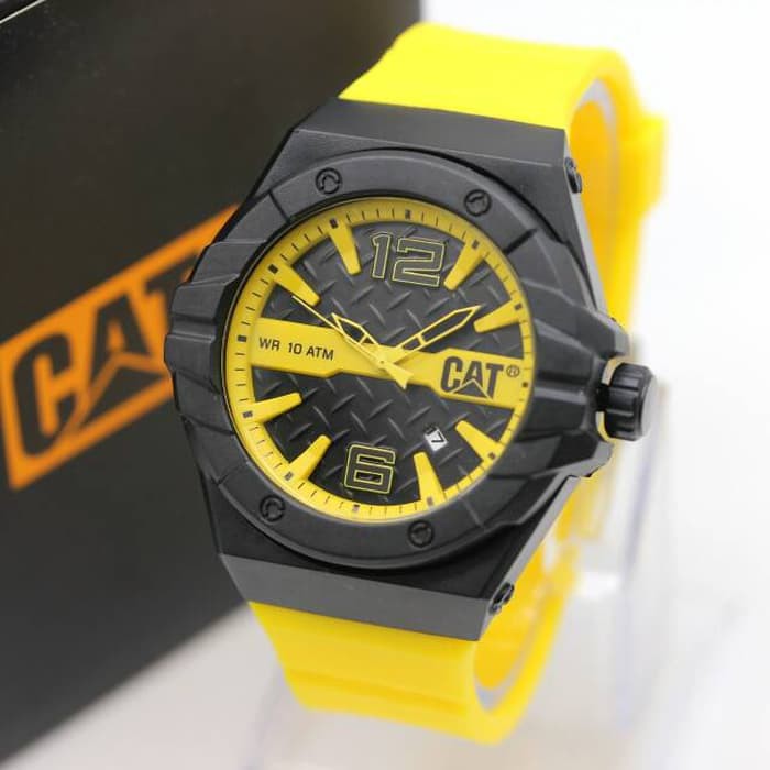 Jam Tangan Pria Tali Rubber Cat