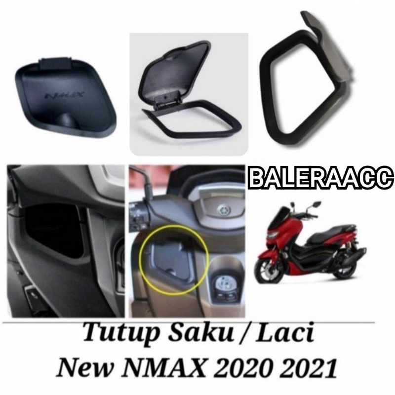 Cover Tutup Bagasi Saku laci New Nmax 2020 2021 2022 Sebelah kiri