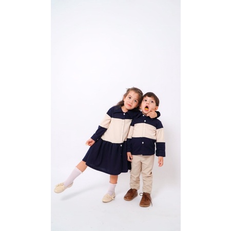 RACHIDKIDS / SERAGAM KELUARGA / FAMILY CASUAL SET / ADRIES FAMILY SET NAVY