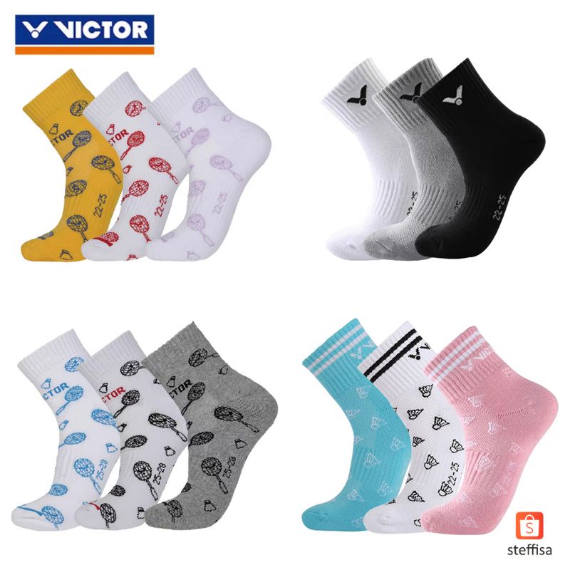 KAOS KAKI VICTOR | kaus kaki olahraga badminton bulu tangkis sport socks original new cewek cowok laki perempuan cod sk 163 158 252