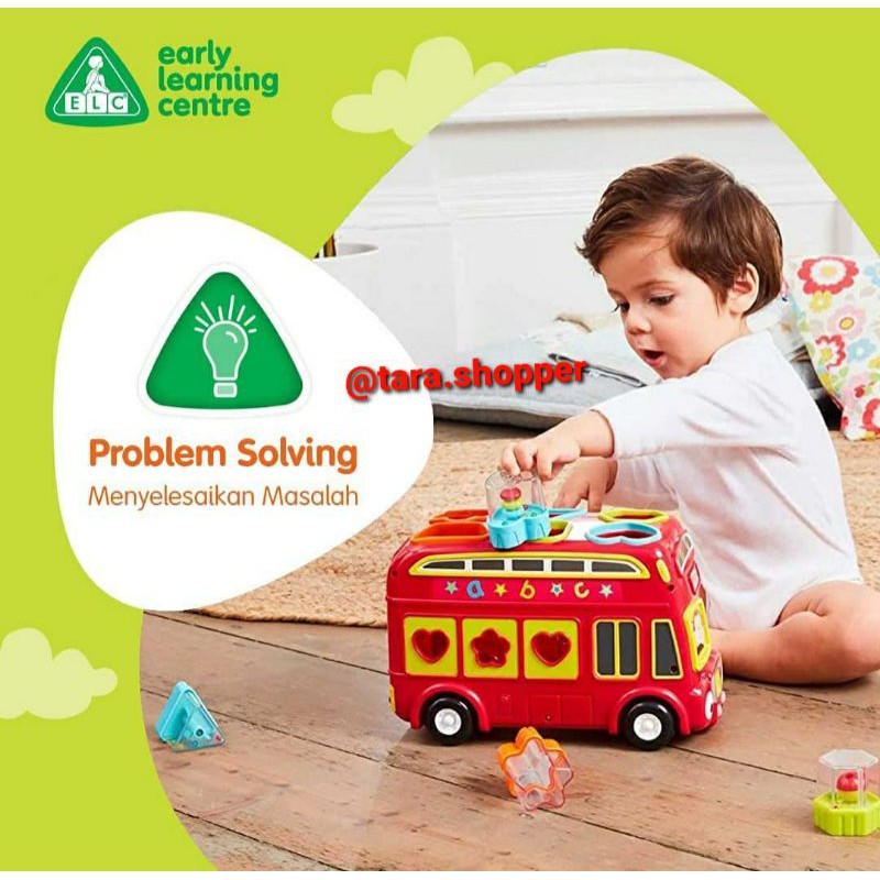 NEW ELC shape sorting bus RED / PINK