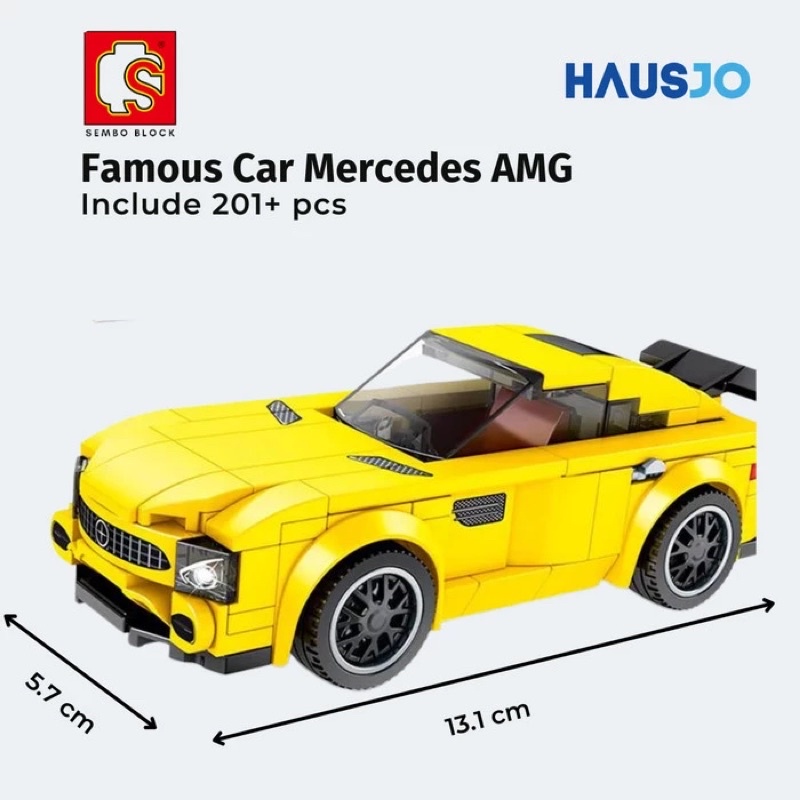 Mobil Balap Sembo Famous Car Lego Mercedes
