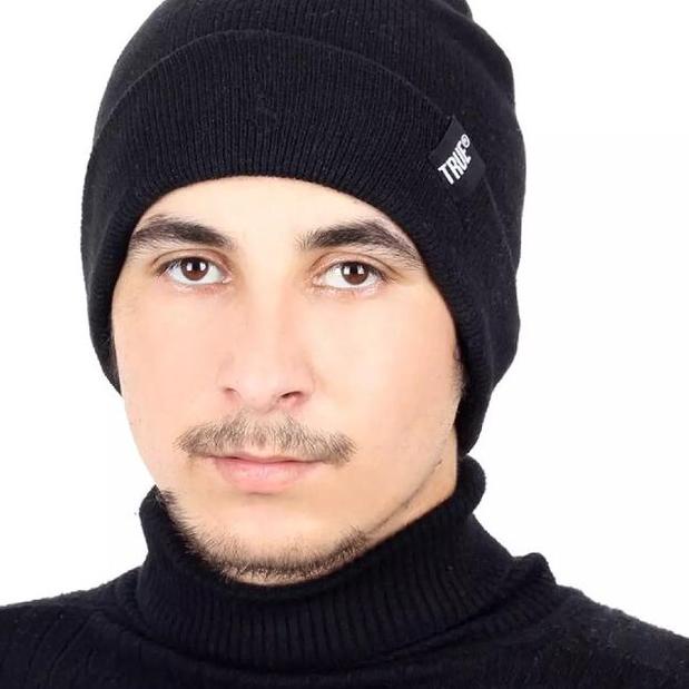 Topi Kupluk Pria Dewasa Rajut Wool True Winter Fashion Beanie Hat Ciput Cowo Cowok Laki Laki Distro 