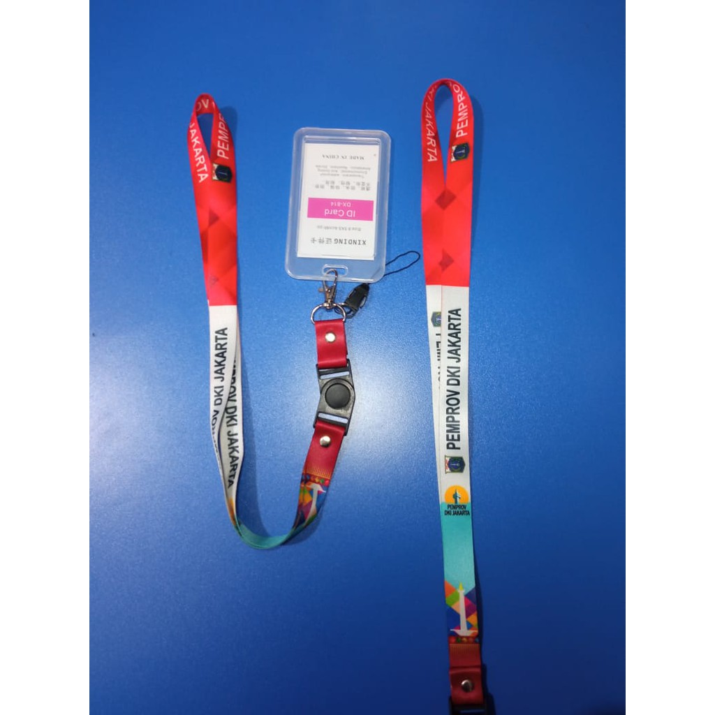 

RB PEMPROV DKI Jakarta Lanyard ,Strap ID, HP/Flashdisk Printing Digital (Paket Lengkap Exclusive)