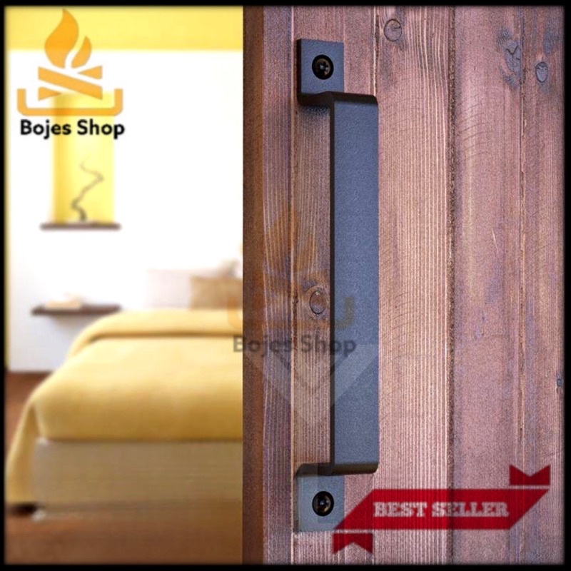 Gagang handle pintu plat besi pegangan pintu rumah berbagai ukuran