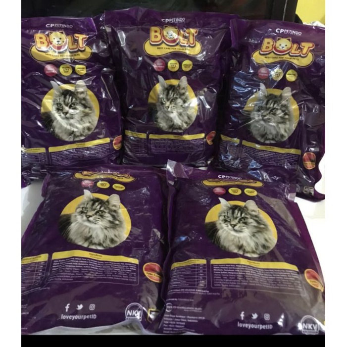 Bolt ikan donat bulat 900 gram-makanan kucing