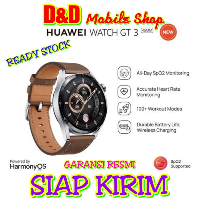 HUAWEI WATCH SMARTWATCH GT3 GT 3 46mm GARANSI RESMI HUAWEI INDONESIA